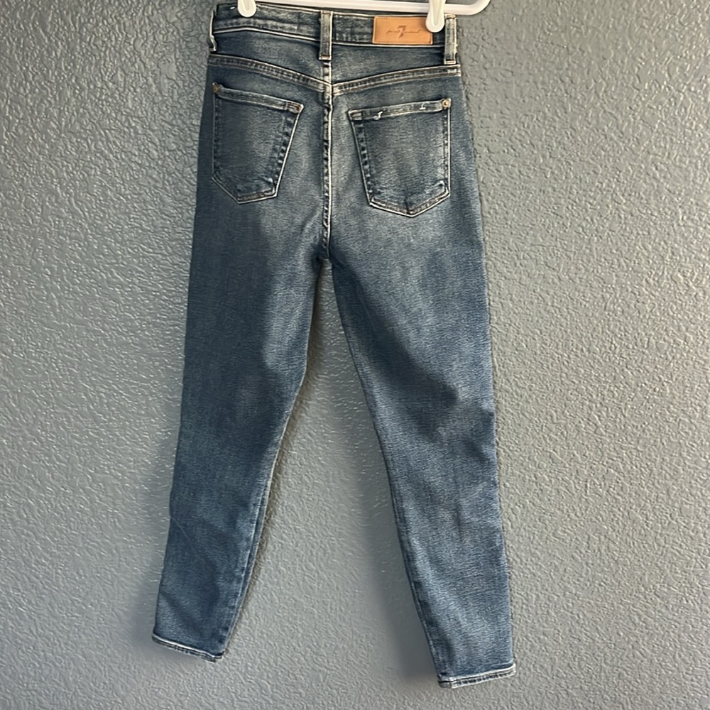 7 For All Mankind// Luxe Vintage• the high waisted ankle• size 24 - Picture 13 of 15